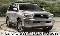 TOYOTA LAND CRUISER 4.0 GXR Grades